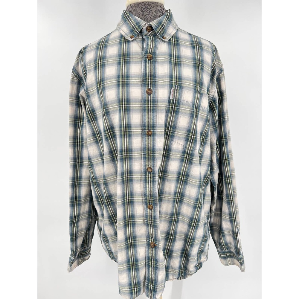 Carhartt Men's button down plaid shirt size Large relaxed fit